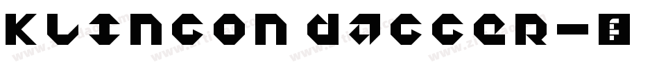 Klingon Dagger字体转换